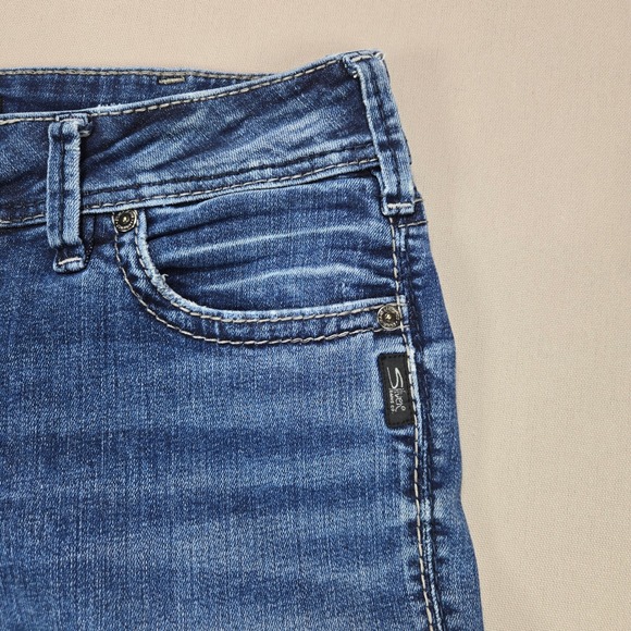 Silver Jeans Co Elyse Straight Leg Medium Wash Denim Jeans Women's W30 L32 - Picture 4 of 11